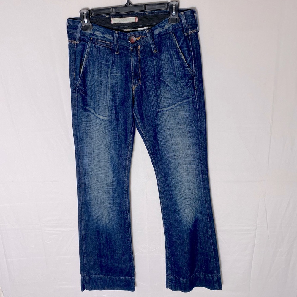 Vintage Y2K Levi’s Med Wash Mid Rise Wide Leg Jeans 28 Streetwear Grunge Retro